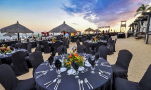 Cabo Beach Wedding Fireworks